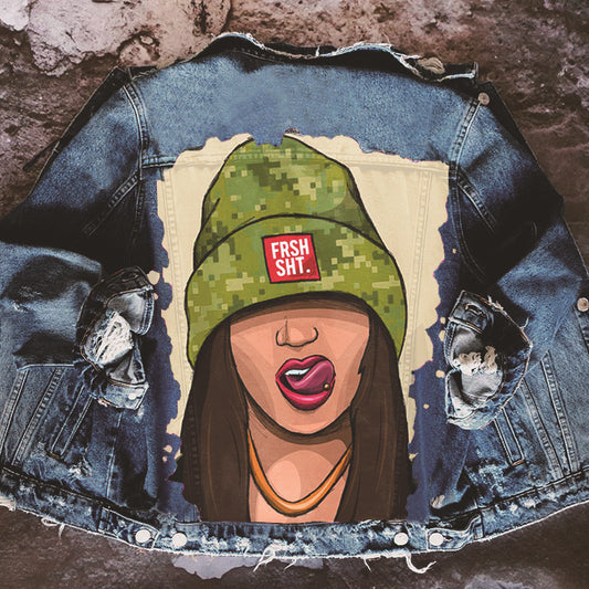 DadPLS Dadcore Vintage Denim Jacket | Women’s Casual College Style